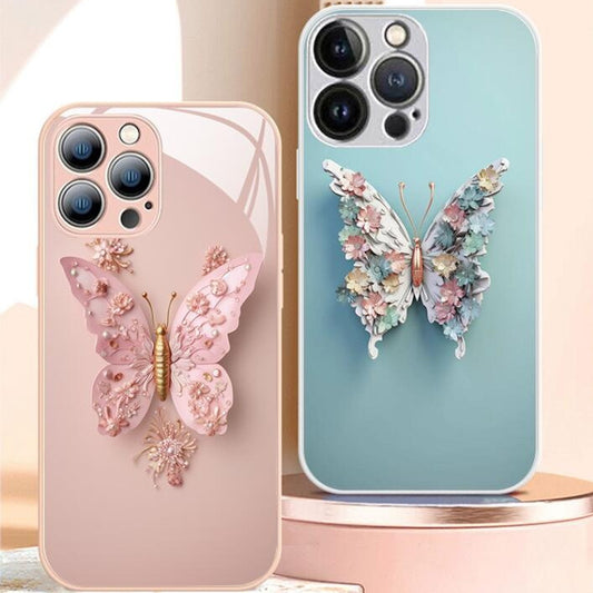 iPhone Butterfly Glass Case